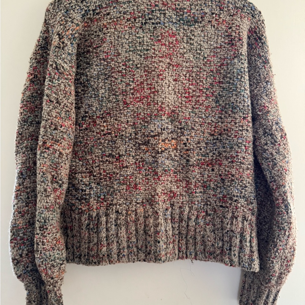 Madewell Multicolor Bouclé Button-Front Sweater - Picture 2 of 2